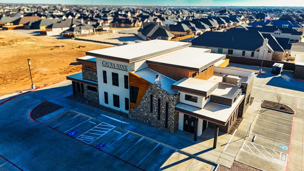 Capra Bank Roofing project by Roofs Inc